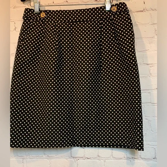 Lilly Pulitzer Black Robyn Polka Dot Skirt Size 6​