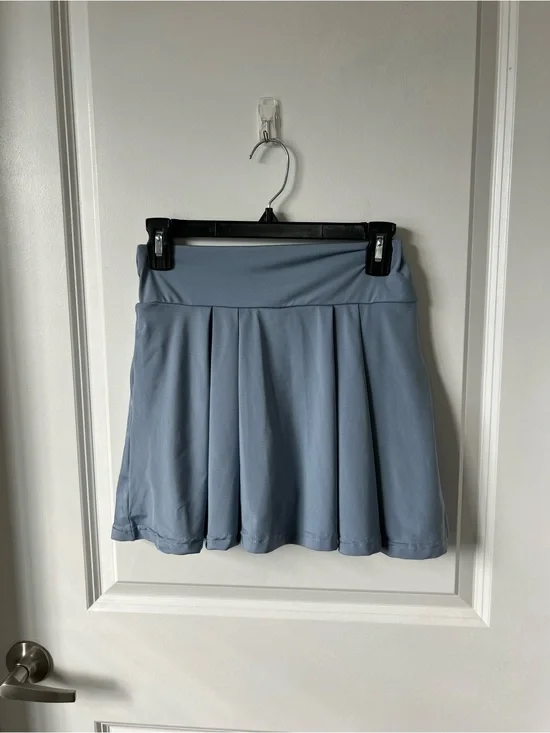 Women's Light Blue tennis/golf/pickleball skirt with shorts/ skort