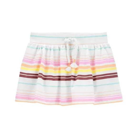 Oshkosh Girls Striped Cotton Skort Size 8
