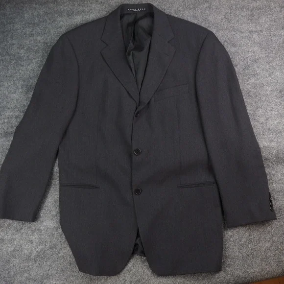 Hugo Boss Suit Jacket Mens 40R Einstein/Gcl Charcoal Solid Professional Blazer