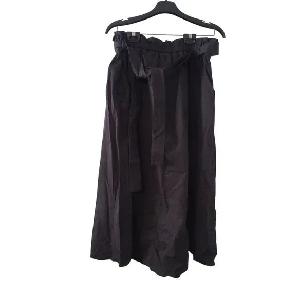 Disturbia nwt Strega tie belt midaxi skirt womens US 14 black pockets