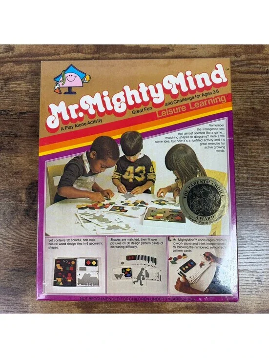 Vintage 1981 Mr. MightyMind Sealed Leisure Learning Play Alone Activity NEW
