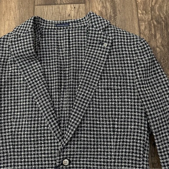 Stafford Classic Fit Sport Coat Blazer Jacket Men’s Size 40R Navy Check