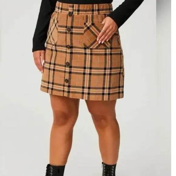 Torrid Women’s Plaid Academia School Girl Outlander Tartan Skirt Sz 3 (24)