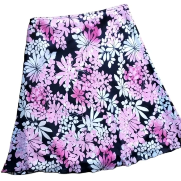 IZ Byer California Pink‎ Floral Flowy Skirt  Size Womans Medium