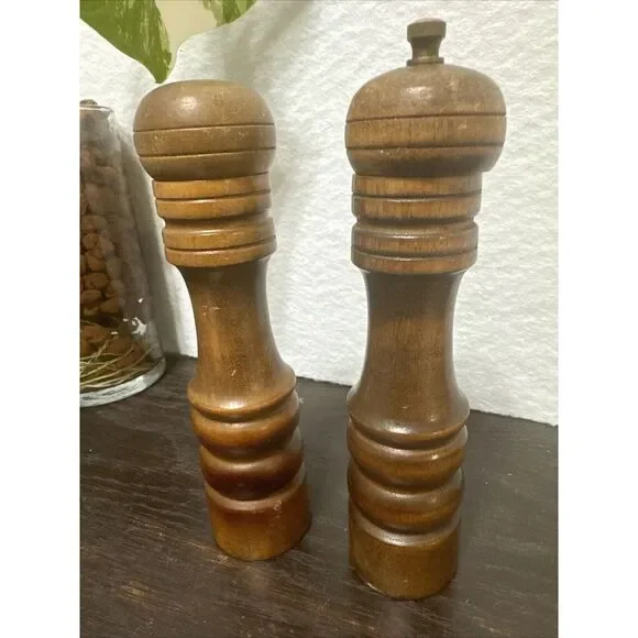 Vintage Wooden‎ Salt (6.75
