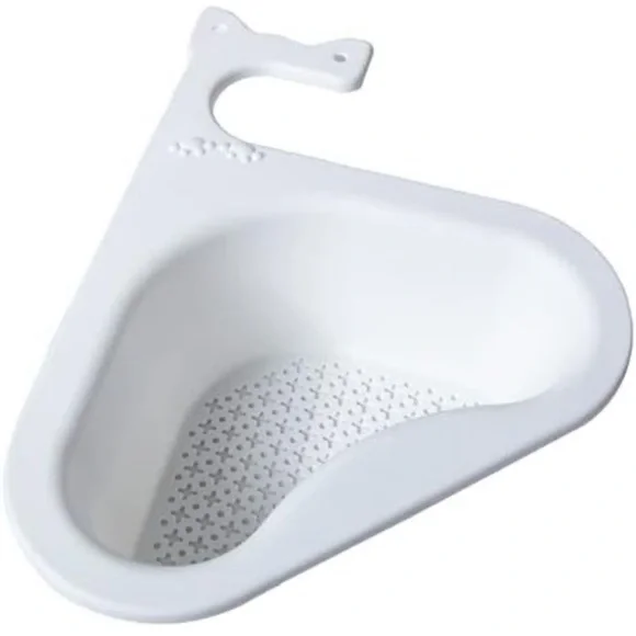 WEST END Kitchen Sink Strainer Basket Corner Drain Rack (2 Pack) WHITE