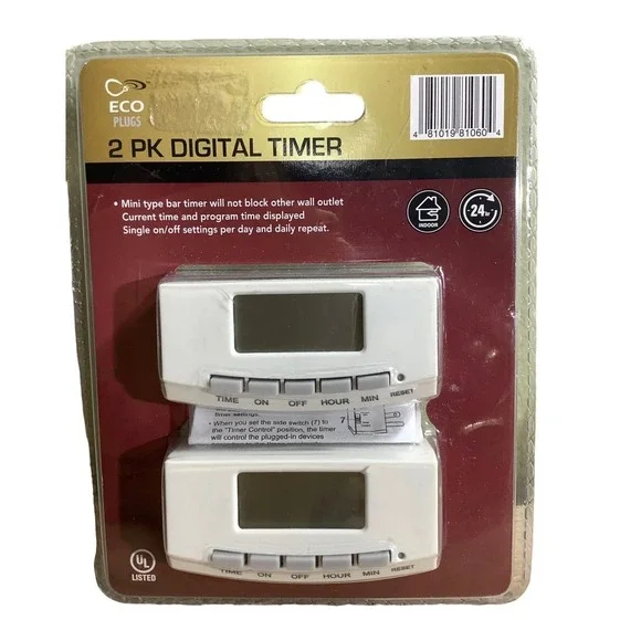 2 Pack -‎ Digital Wall Plug, Programmable Timers