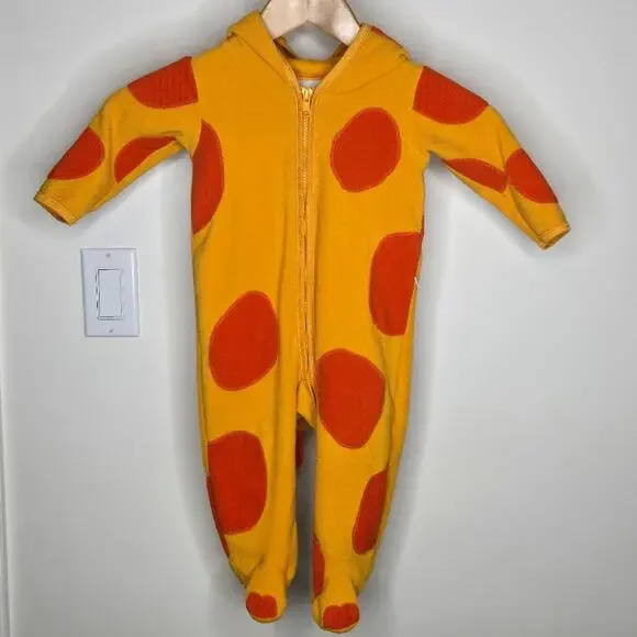 OSHKOSH BABY Yellow and Orange One Piece Giraffe Outfit Size 12mo
