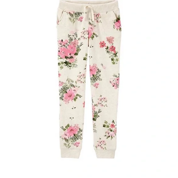💙 Osh Kosh Floral Fleece Pants