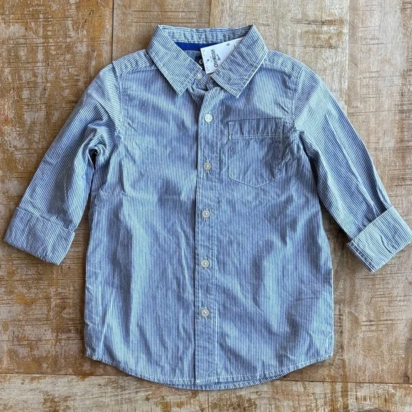 NWT Oshkosh Boys Striped Shirt size 6