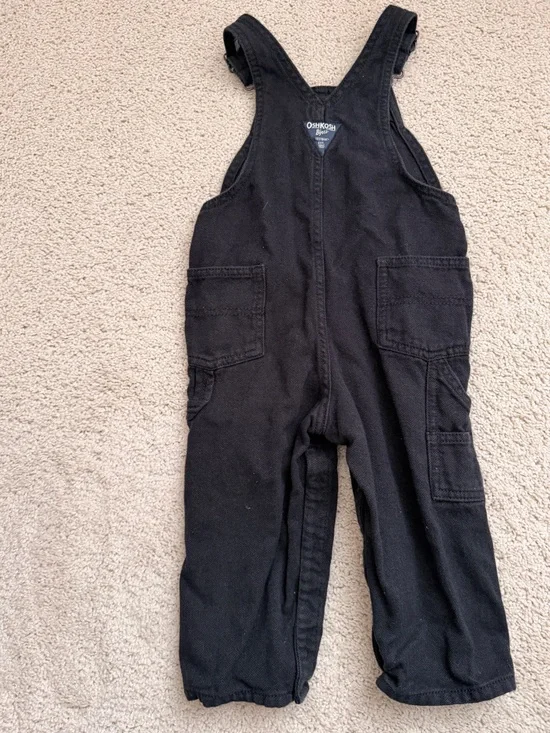 OshKosh B'gosh Black Kids Overalls One-Piece Bodysuit