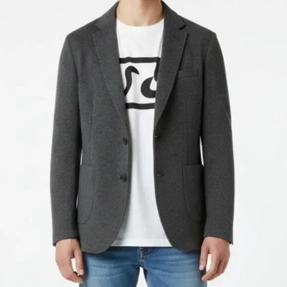 NEW Artefact Knit Blazer Heathered Blue Men Size Medium Jacket Academia Preppy