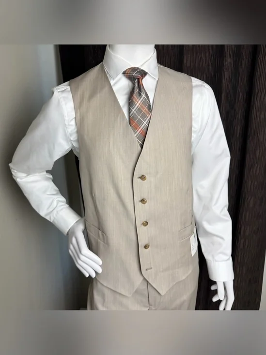 JOSEPH ABBOUD Tan Vest