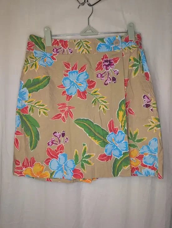 Colorful Hibiscus Skort
