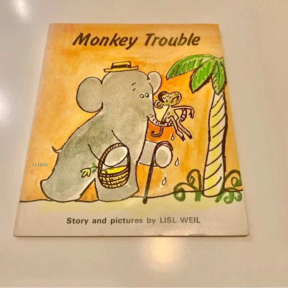 Monkey Trouble Vintage Paperback Children's Book By Lisl Weil 1971