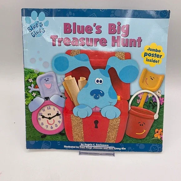 Blues Clues Blues Big Treasure Hunt Book 1999 First Edition