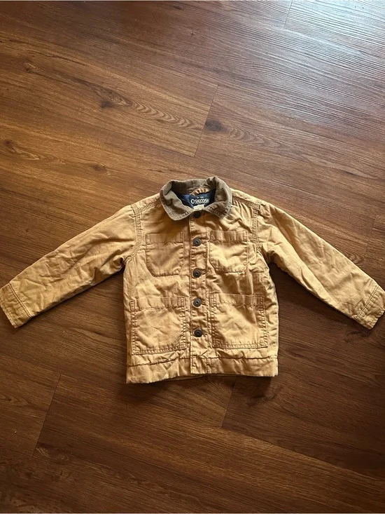 OshKosh B'gosh Tan Brown Button-Front Barn Jacket