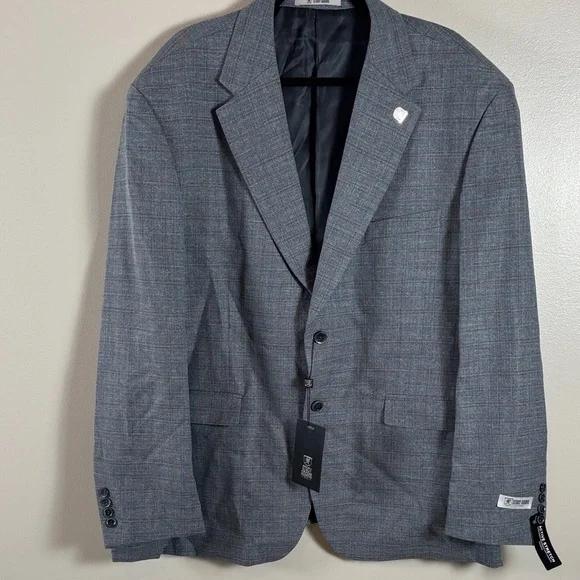 NWT Stacy Adams Men’s Gray Blazer 52R
