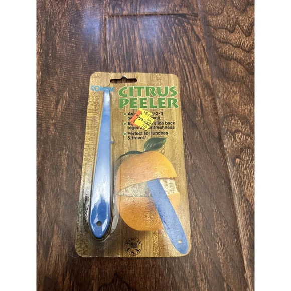 Compac Industries Citrus Peeler Rapid Peel Oranges, Grapefruits, Lemons, Plastic