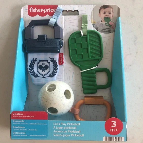 Fisher-Price Pickleball Play Set with Green Paddle