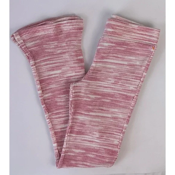 OshKosh‎ B'gosh Girls Pink White Tie Dye Ribbed Flare Pants Size 14
