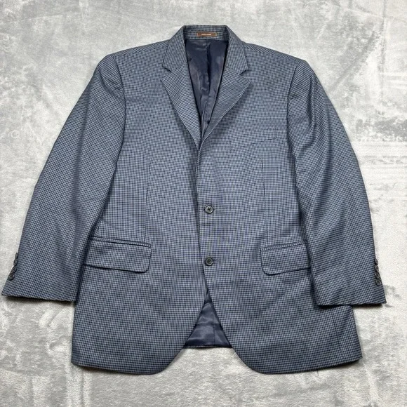 Peter Millar 42S Gray Black Houndstooth 100% Wool Sport Coat Blazer Canada