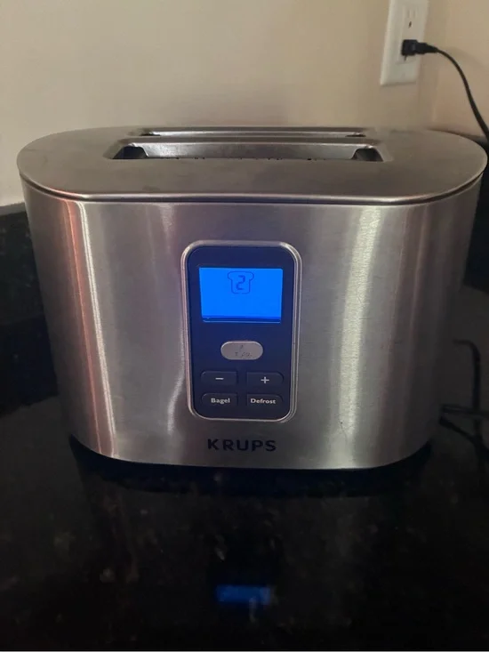 KRUPS Stainless Steel 2-Slice Toaster - Brushed Silver