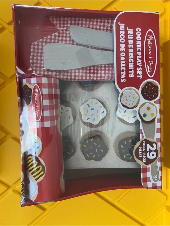 Melissa & Doug Red and White Gingham Cookie Play Set