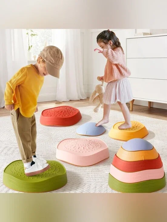 Tumle Stackable Kids Balance Stones - Multicolor Play Stepping Stones