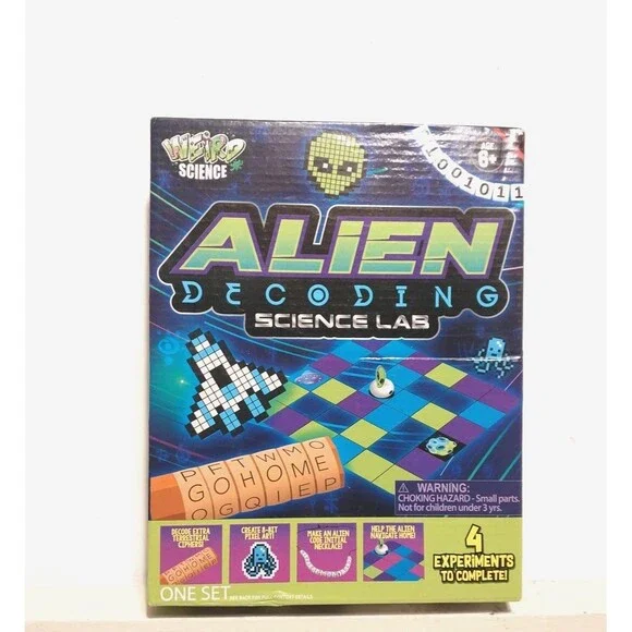 Weird Science Alien Decoding Science Lab-4 experiments to complete age 6+ -NEW