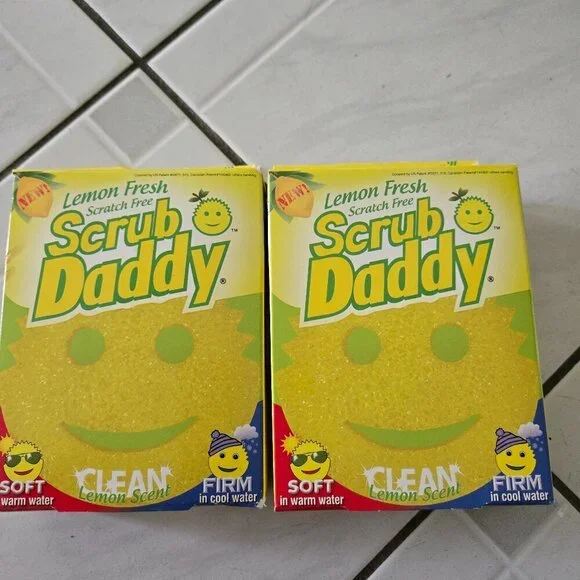 New Scrub Daddy Lot of 2 Lemon Fresh Sponges