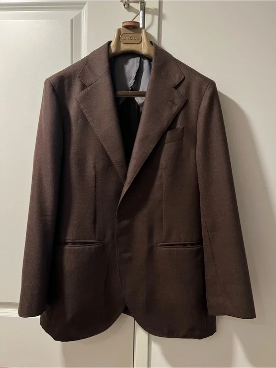 Spier & Mackay Sartorial Brown Wool Contemporary Neo Cut Suit 42s/35