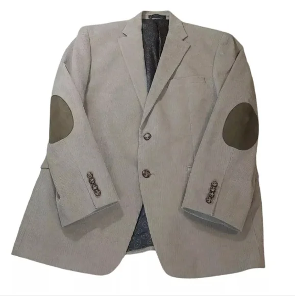 Chaps Corduroy Sport Coat Blazer Jacket Men 42R Preppy Academia Hipster Western