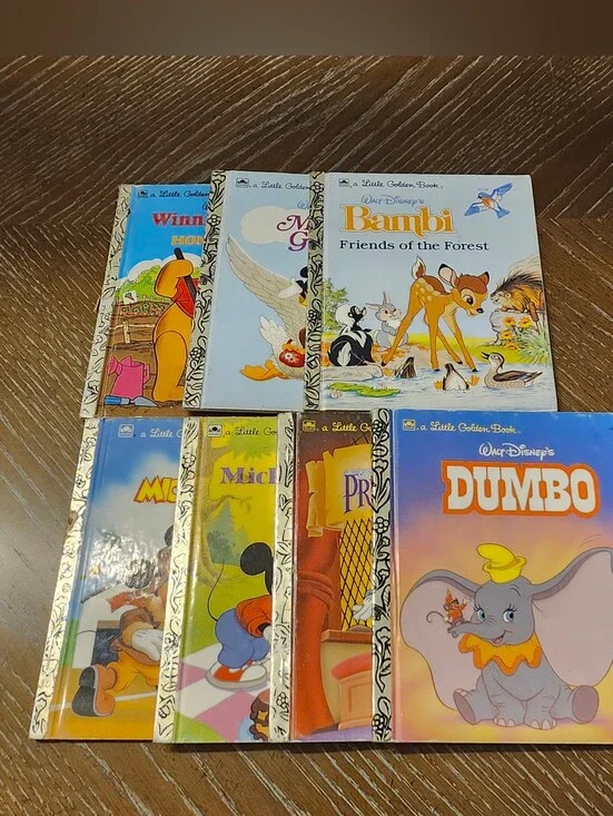 Lot Of 7 Walt Disney's Classics Little Golden Books