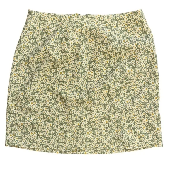 Aeropostale XS Women’s Floral Green Mini Skirt Y2K Preppy Girly Flower