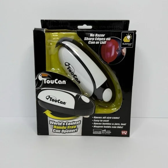 TouCan Worlds Easiest Hands-Free Can Opener As Seen On TV Brand New Sealed