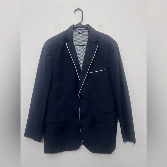 American Rag Navy Sport Coat with White Trim