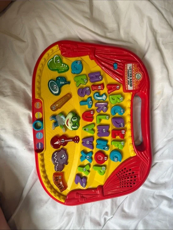 Kids Alphabet Learning Tablet Toy - Red and Yellow