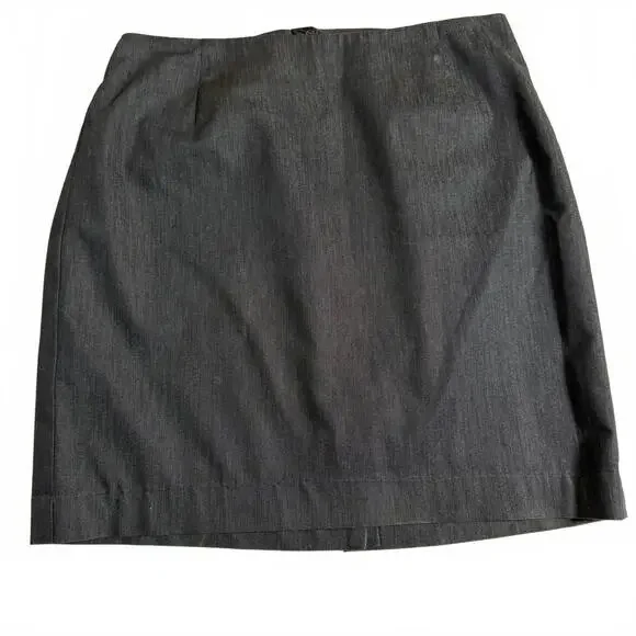 TALBOTS Plus Size 20 W Aline Dress Denim lined Career Skirt.‎ Zip/Elastic waist