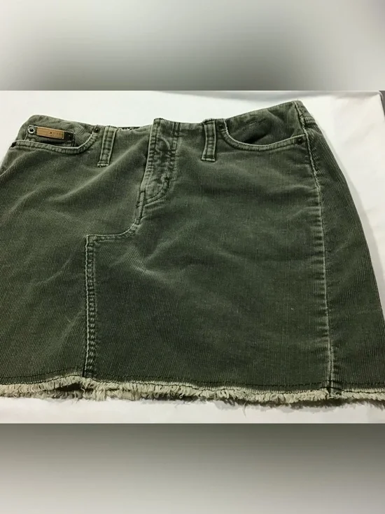 Vtg Y2K Tommy Jeans Forest Olive Green Corduroy Skirt Women’s Sz 5 2003