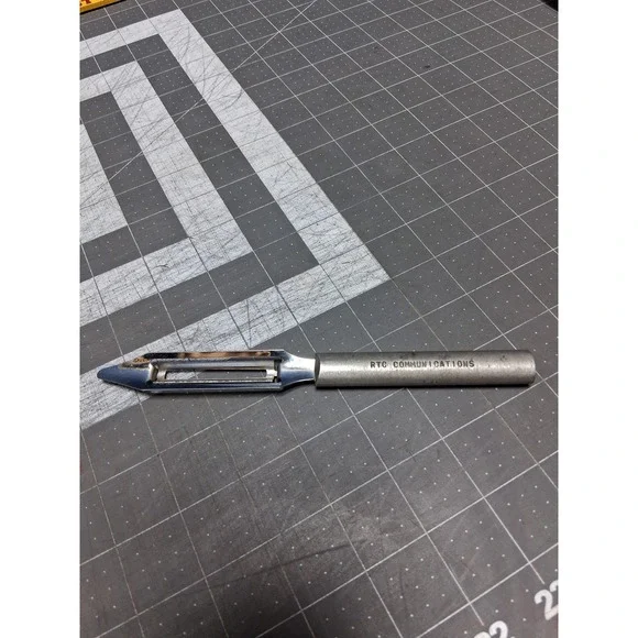RTC Communications Vegetable Peeler Silver Vintage Metal Stamped Handle‎ Tool