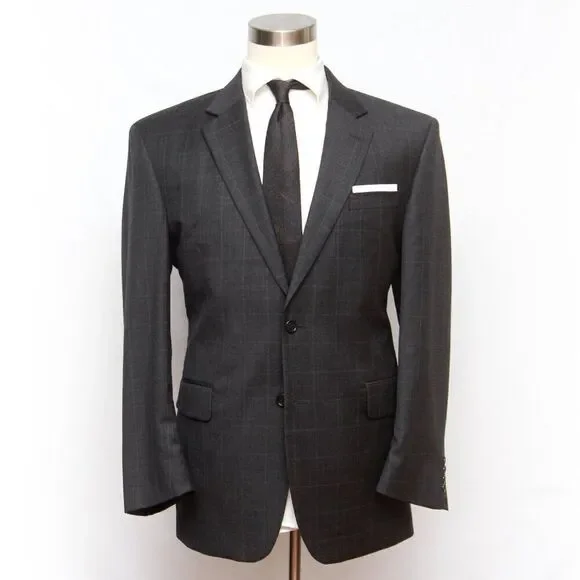 Jos‎ A Bank Mens Blazer Sport Coat Two Button Casual Jacket 42R Wool D060357