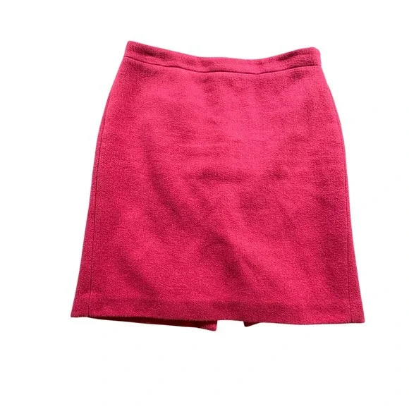 J.Crew Mercantile Wool Blend Mini Skirt Womens 10 Pink Pencil Professional