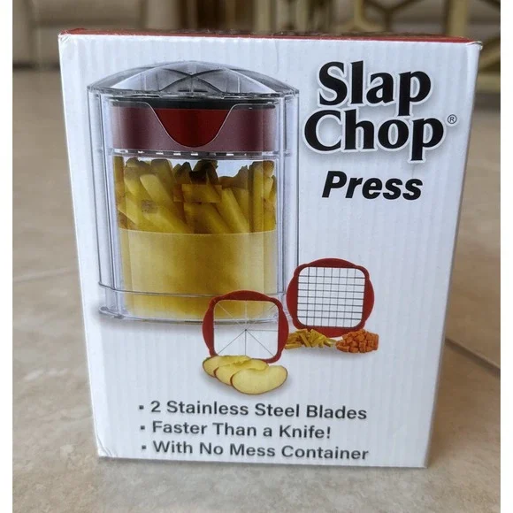 New Slap Chop Press French Fry Potato Cutter Onion chopper Apple‎ Dicer ETC