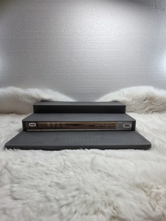 edge 3-Tier Organizer Shelves - Charcoal Gray