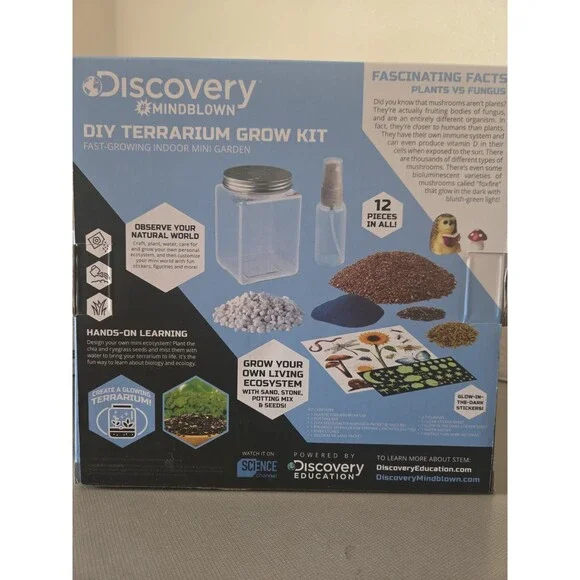 NEW DISCOVERY #MINDBLOWN DIY TERRARIUM GROW KIT FAST-GROWING INDOOR MINI GARDEN