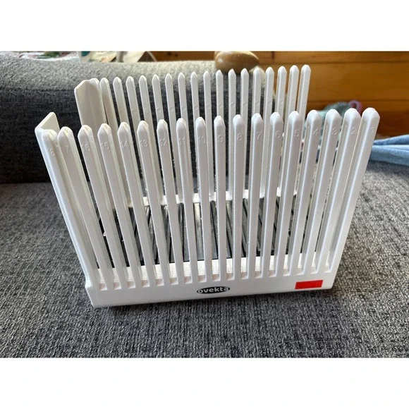 Ovekta‎ Foldable Bread Slicer Guide for Homemade Loaves White and Black Plastic