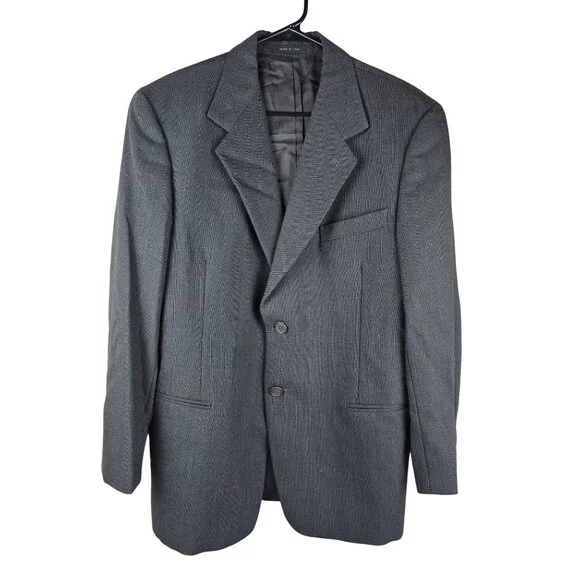 Emporio‎ Armani Antinea SRL Wool Blazer Sz 50 (Medium US) Dark Brown Lightweight