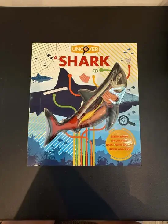 Uncover a Shark by David George Gordon (Hardcover Book with 3D Anatomy Model)